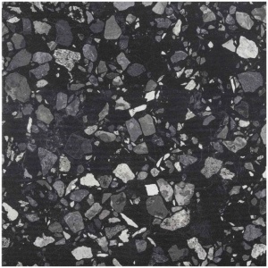 Vloertegel Baerwolf Flakes 18,5x18,5cm zwart mat