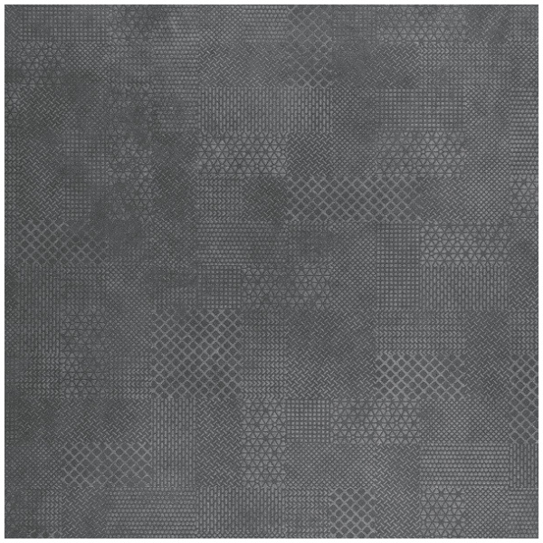 Decoratie Tegel Gigacer Concept 1 120x120cm zwart mat
