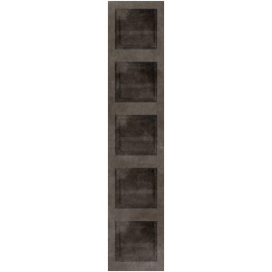 Decoratie Tegel Gigacer Molitor 25x120cm zilver mat