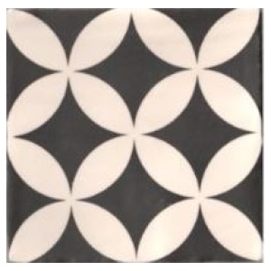 Decoratie Tegel Grandeur Madelaine 13x13cm grijs mat