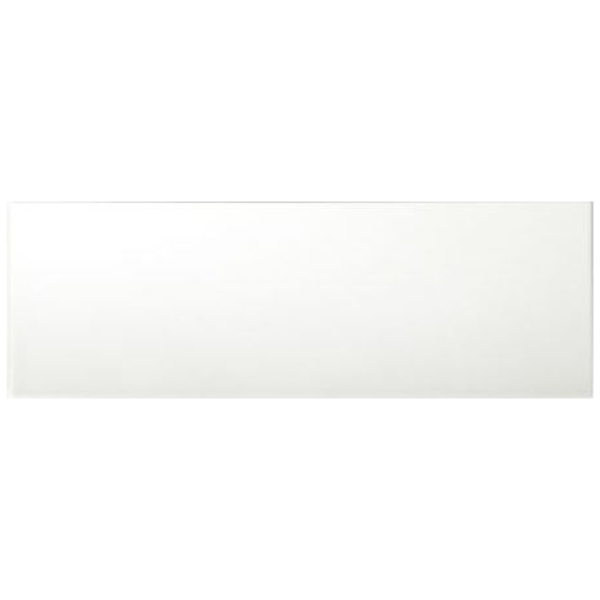 Wandtegel Grandeur White 30x90cm bruin mat