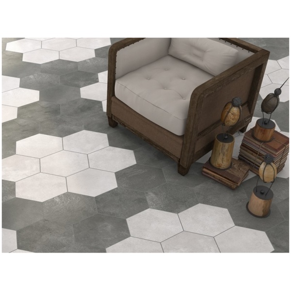 Vloertegel Rift Hexagon Blanco 23,3x26,8 - Afbeelding 2