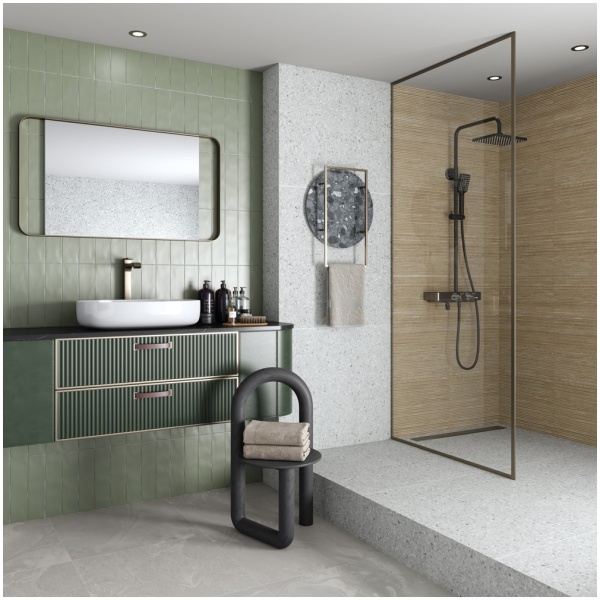 Vloertegel Niza-R Gris 80x80 - Afbeelding 2